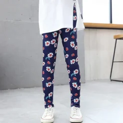 Girls' 3D Graphic Pants Leggings Summer Spring Active Basic Kids 4-12 Years Outdoor Casual Daily Regular Fit