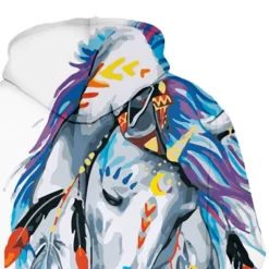 Girls' 3D Horse Hoodie Long Sleeve 3D Print Fall Winter Active Kids 3-12 Years Outdoor Daily