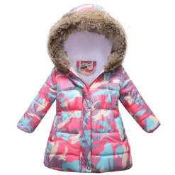 Girls' 3D Kids Puffer Jacket Butterfly Fox Coat Down Coat Puffer Jacket Long Sleeve Fall Winter Active Streetwear Kids 3-10 Years Vacation Street Regular Fit
