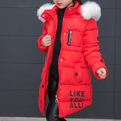 Girls' 3D Kids Puffer Jacket Letter Down Coat Jacket Puffer Jacket Long Sleeve Fall Winter Active Kids 3-12 Years School Daily