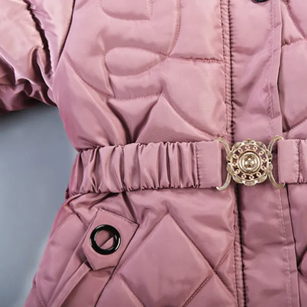 Girls' 3D Kids Puffer Jacket Plain Coat Down Coat Puffer Jacket Long Sleeve Fall Winter Basic Kids 2-8 Years Street Regular Fit