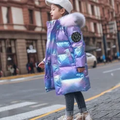 Girls' 3D Kids Puffer Jacket Letter Down Coat Puffer Jacket Long Sleeve Fall Winter Active Adorable Kids 4-13 Years Daily Regular Fit