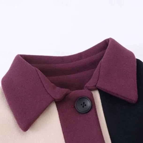 Girls' 3D Kids Winter Jacket Color Block Coat Long Sleeve Spring Fall Active Adorable Kids 3-12 Years Regular Fit