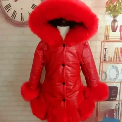 Girls' 3D Kids Winter Jacket Plain Coat Down Coat Puffer Jacket Long Sleeve Fall Winter Active Basic Kids 2-12 Years Vacation Street Regular Fit