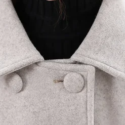 Girls' 3D Plain Coat Long Sleeve Fall Winter Active Cute Streetwear Kids 3-12 Years Vacation Street Regular Fit