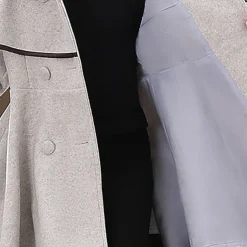 Girls' 3D Plain Coat Long Sleeve Fall Winter Active Cute Streetwear Kids 3-12 Years Vacation Street Regular Fit