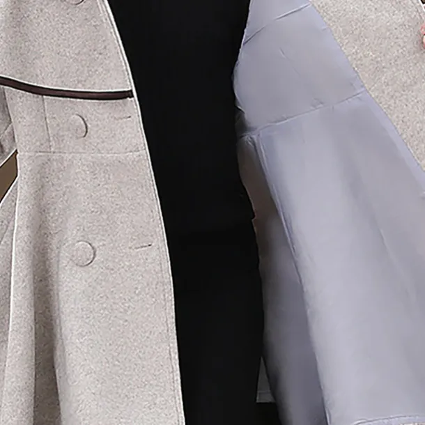 Girls' 3D Plain Coat Long Sleeve Fall Winter Active Cute Streetwear Kids 3-12 Years Vacation Street Regular Fit