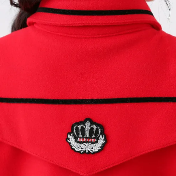 Girls' 3D Plain Trench Coat Long Sleeve Spring Fall Cute Sport Kids 4-13 Years School Daily Regular Fit