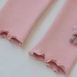 Girls' 3D Solid Color Stars Pants Leggings Fall Winter Active Basic Kids 4 years+ Outdoor Casual Daily Regular Fit