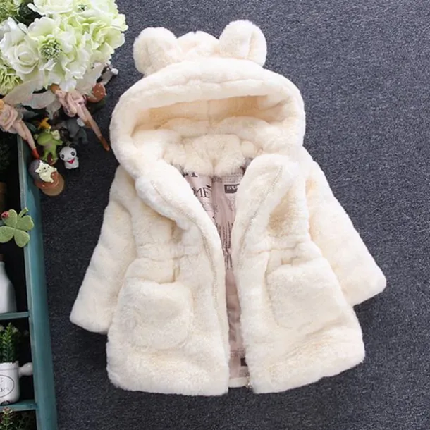 Girls' 3D Solid Colored Jacket & Coat Streetwear Kids School