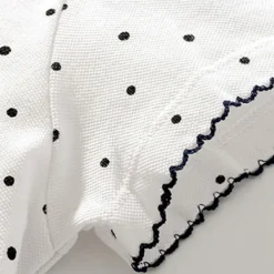 Girls' 3D Spot Tee Polo Shirt Short Sleeve Summer Fashion Basic Little Kids(4-7ys) 4-7 Years Lapel Outdoor Casual Daily Regular Fit