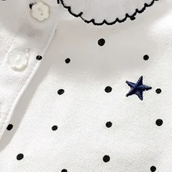 Girls' 3D Spot Tee Polo Shirt Short Sleeve Summer Fashion Basic Little Kids(4-7ys) 4-7 Years Lapel Outdoor Casual Daily Regular Fit