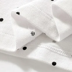 Girls' 3D Spot Tee Polo Shirt Short Sleeve Summer Fashion Basic Little Kids(4-7ys) 4-7 Years Lapel Outdoor Casual Daily Regular Fit