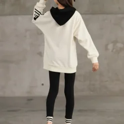 Girls' 3D Stripe Letter Hoodie & Sweatpants Set Clothing Set Long Sleeve Fall Winter Cool Daily Kids 4-12 Years School Sports