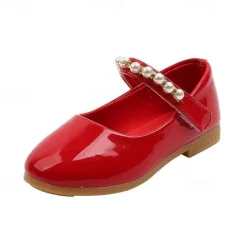 Girls' Flats Daily Dress Shoes Mary Jane Lolita PU Water Resistant Breathability Non-slipping Big Kids(7years +) Little Kids(4-7ys) Toddler(2-4ys) School Wedding Party Walking Shoes Dancing Pearl