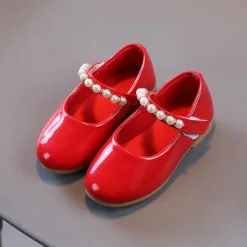 Girls' Flats Daily Dress Shoes Mary Jane Lolita PU Water Resistant Breathability Non-slipping Big Kids(7years +) Little Kids(4-7ys) Toddler(2-4ys) School Wedding Party Walking Shoes Dancing Pearl