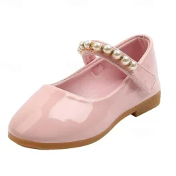Girls' Flats Daily Dress Shoes Mary Jane Lolita PU Water Resistant Breathability Non-slipping Big Kids(7years +) Little Kids(4-7ys) Toddler(2-4ys) School Wedding Party Walking Shoes Dancing Pearl