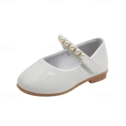 Girls' Flats Daily Dress Shoes Mary Jane Lolita PU Water Resistant Breathability Non-slipping Big Kids(7years +) Little Kids(4-7ys) Toddler(2-4ys) School Wedding Party Walking Shoes Dancing Pearl