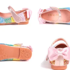 Girls' Flats Mary Jane Glitters PU Sequined Jeweled Toddler Little Kids(4-7ys) Big Kids(7years +) Pink Black