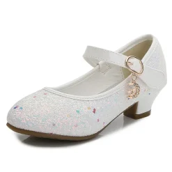 Girls' Heels Glitters Princess Shoes PU Glitter Crystal Sequined Jeweled Toddler(9m-4ys) Little Kids(4-7ys) Big Kids(7years +) Party & Evening Sequin Purple Red Blue Fall Spring