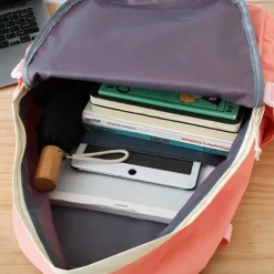 Girls 5-in-1 Green Backpack Set with Cute Accessories – Lightweight School Bag with Tote, Pencil Case and Drawstring Pouch for Teen Students and Daily Use