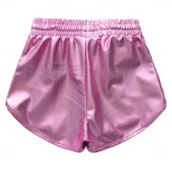 Girls Metallic Shorts Shiny Hot Pants Sparkly Dance Outfits Short Pants