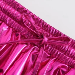 Girls Metallic Shorts Shiny Hot Pants Sparkly Dance Outfits Short Pants