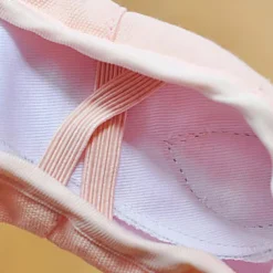 Girls' Split Sole Ballet Shoes – Soft Canvas Dance Slippers with Elastic Straps for Ballet Training & Performanc