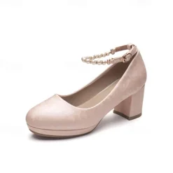 Girls' White Bow Mary Jane Shoes - Perfect for Weddings, Parties, and Special Occasions