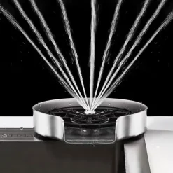 Glass Rinser For Kitchen Sink,Stainless Steel Cup Washer For Sink,Glass Washer for Sink,Cup Cleaner For Sink,Metal Washer,Kitchen Sink Accessories