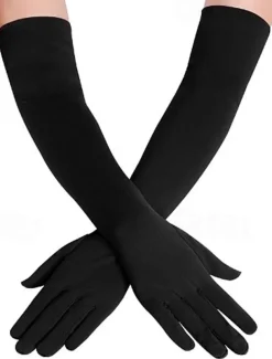 Gloves Women's Solid Colored Spandex Lycra Costume for Christmas Carnival Masquerade Adults'