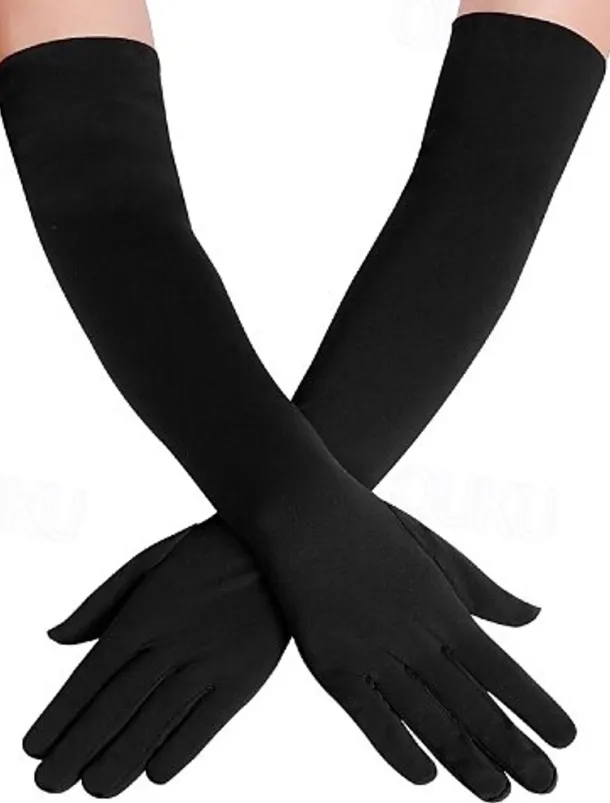 Gloves Women's Solid Colored Spandex Lycra Costume for Christmas Carnival Masquerade Adults'