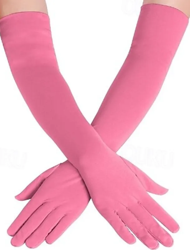 Gloves Women's Solid Colored Spandex Lycra Costume for Christmas Carnival Masquerade Adults'