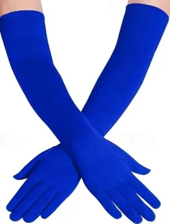 Gloves Women's Solid Colored Spandex Lycra Costume for Christmas Carnival Masquerade Adults'