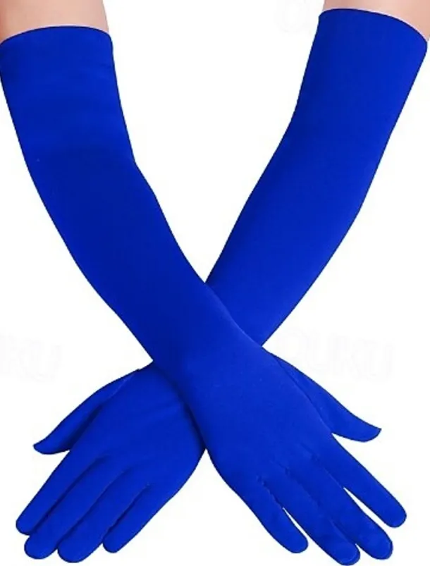 Gloves Women's Solid Colored Spandex Lycra Costume for Christmas Carnival Masquerade Adults'