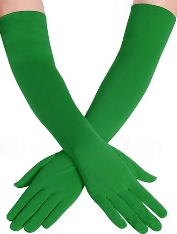 Gloves Women's Solid Colored Spandex Lycra Costume for Christmas Carnival Masquerade Adults'