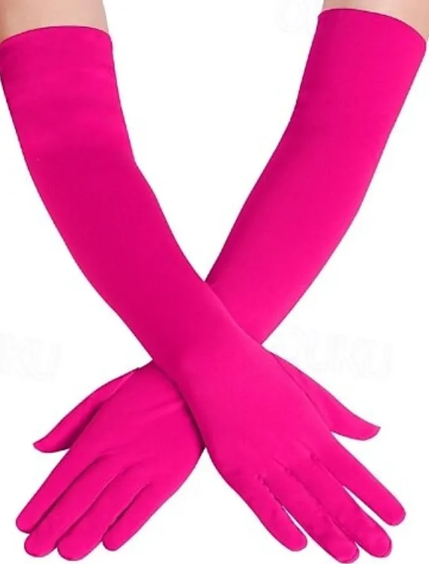 Gloves Women's Solid Colored Spandex Lycra Costume for Christmas Carnival Masquerade Adults'