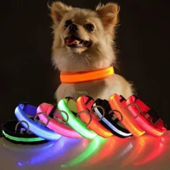 Glowing Dog Collar Adjustable Flashing Luminous Collar Night Anti-Lost Dog Light HarnessFor Small Dog Pet Products