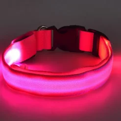Glowing Dog Collar Adjustable Flashing Luminous Collar Night Anti-Lost Dog Light HarnessFor Small Dog Pet Products