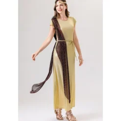Goddess Carnival Costume Dress Halloween Group Family Costumes Kid's Adults' Women's Girls' Medieval Ancient Greek Rome Performance Party Halloween Carnival Easy Carnival Costume