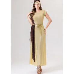 Goddess Carnival Costume Dress Halloween Group Family Costumes Kid's Adults' Women's Girls' Medieval Ancient Greek Rome Performance Party Halloween Carnival Easy Carnival Costume