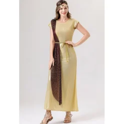 Goddess Carnival Costume Dress Halloween Group Family Costumes Kid's Adults' Women's Girls' Medieval Ancient Greek Rome Performance Party Halloween Carnival Easy Carnival Costume