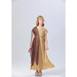 Goddess Carnival Costume Dress Halloween Group Family Costumes Kid's Adults' Women's Girls' Medieval Ancient Greek Rome Performance Party Halloween Carnival Easy Carnival Costume