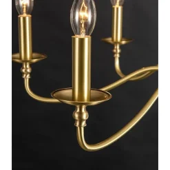 Gold Chandelier 8-Light Modern Chandelier for Dining Room, Bedroom, Foyer, Living Room, Kitchen Island, Entryway, Office, Bar,Farmhouse Decor 110-240V