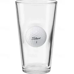 Golf Ball Beverage Glass Set, Golf Beer Glasses for Men, Glass with Real Golf Ball for Golfers