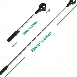 Golf Ball Retriever,Stainless Ball Retriever Tool Golf with Replaceable Release-Ready Ball Pick-Up Head,Golf Accessories Gift for Men Women