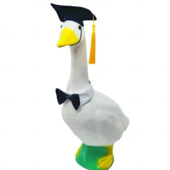 Goose Outfit Set Cute Goose Costume for Farmhouse Birthday Party Office Black and Yellow Figurine Showpiece