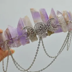 Gorgeous Crystal Crown Headband Tiara Retro Vintage Punk Gothic Rococo Victorian for Weddings Festivals Photoshoots