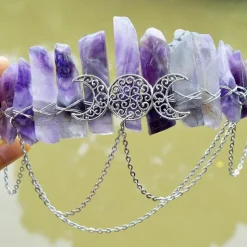 Gorgeous Crystal Crown Headband Tiara Retro Vintage Punk Gothic Rococo Victorian for Weddings Festivals Photoshoots