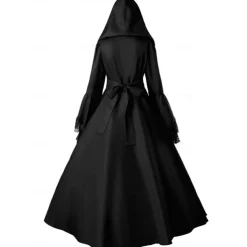 Gothic Medieval Ball Gown Floor Length Dress Prom Dress Juliet Sleeve Witch Witches Plus Size Tassel Fringe Ball Gown Square Neck Fancy Dress Women's All Celtic Royal Walpurgis Night Halloween